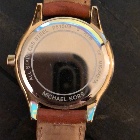 Michael Kors Leather Watch main image 5